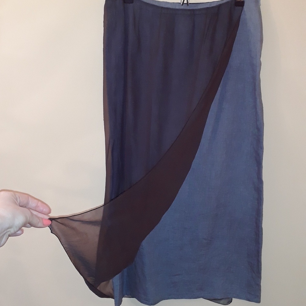 Italian skirt Silk/Linen M/L